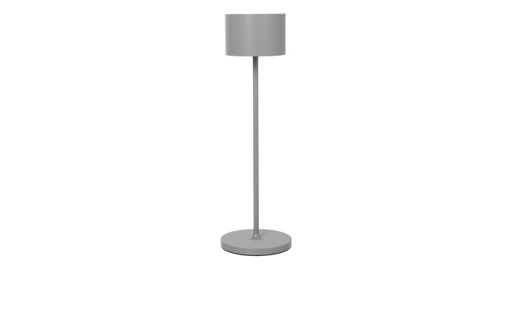 LED-Tischleuchte Farol 33,5 cm aus Aluminium und Kunststoff in braun / grau.