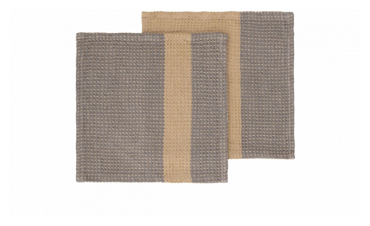 Zwei Blomus Spültücher Gano Küchentücher im 2er-Set, eines leicht überlappend.