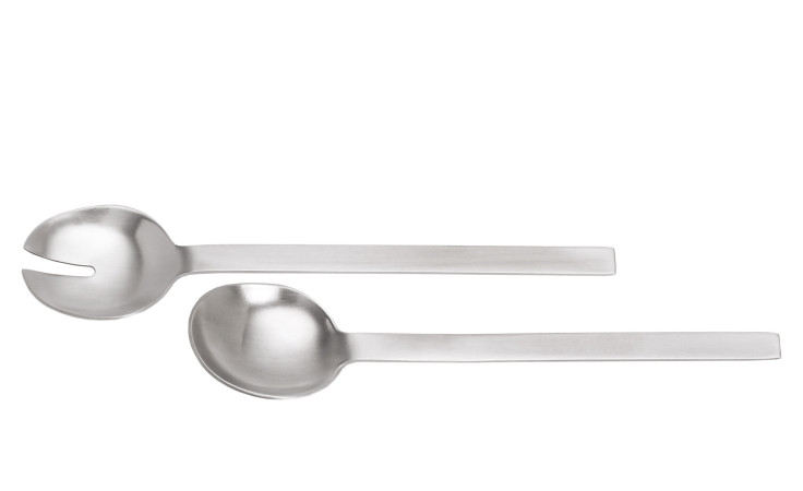 Salatbesteck Easy aus Edelstahl in silber.