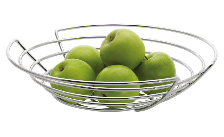 Schale Wires 35,7 cm aus Stahl in silber.