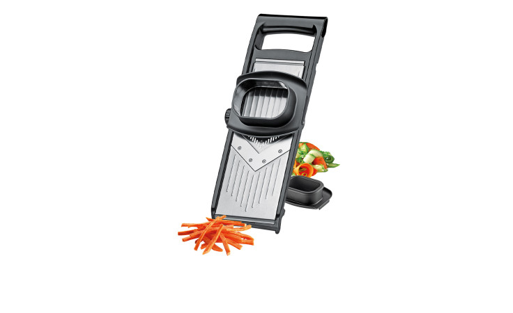 Gemüsehobel Compact in silber/schwarz aus Edelstahl