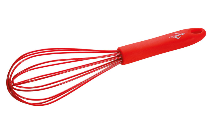 Schneebesen Trend in rot aus Silikon