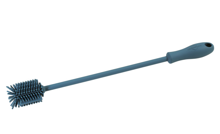 Die Küchenprofi Spülbürste Trend 31 cm ist eine langstielige Silikonbürste mit Borsten und ergonomischem Griff.