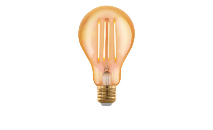 Vintage-Stil LED-Leuchtmittel 110062 E27, Braunglas, sichtbare Glühfäden, Brauntöne. Leuchtmittel inklusive.