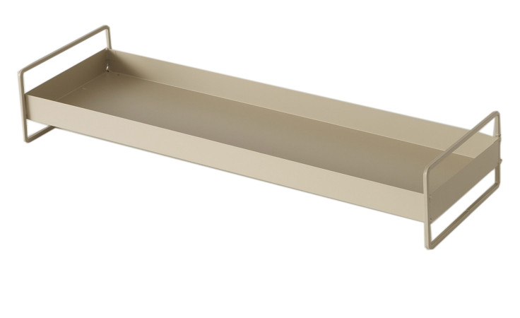 Tablett 16 cm aus Eisen in beige.