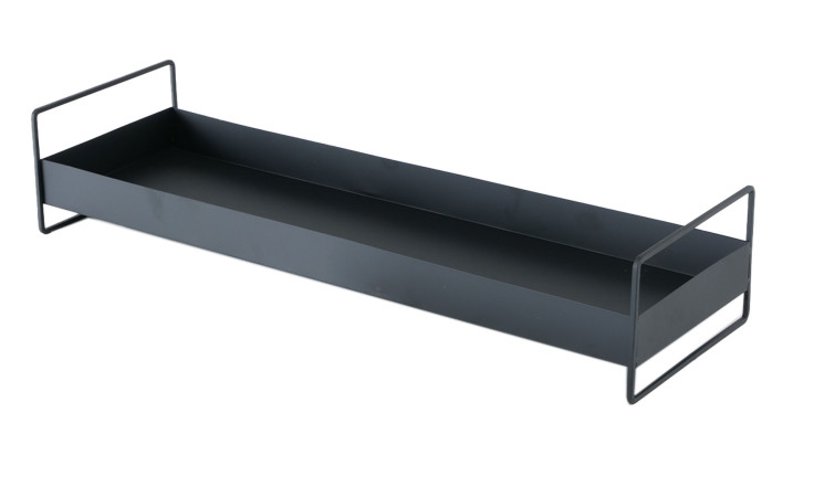 Tablett 19 cm aus Eisen in schwarz.