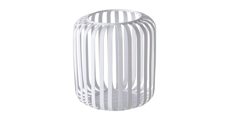 Windlicht Viki 15 cm in weiß aus Eisen