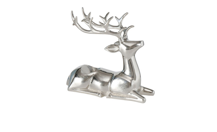 Flaschenträger Madus 12 x 26 x 30 cm: Silberfarbener Flaschenhalter aus Metall auf weißem Hintergrund.