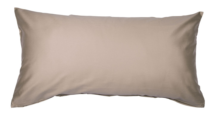 Mako-Satin Kissenbezug Colors in der Größe 40 x 80 cm und in der Farbausführung taupe