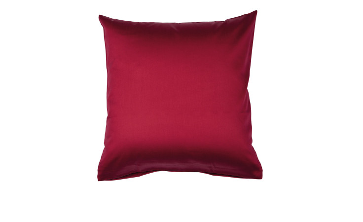 Mako-Satin Kissenbezug Colorsin der Größe 80 x 80 cm und in der Farbausführung rot