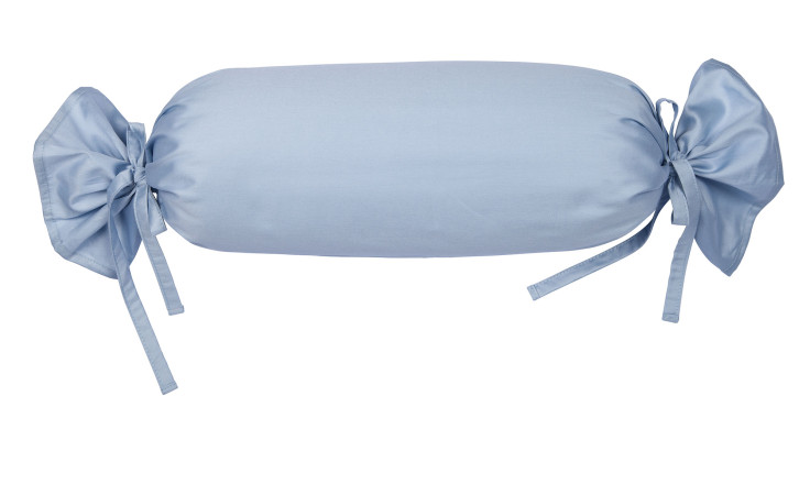 Mako-Satin Kissenbezug Colors, in der Größe 15 x 40 cm und in der Farbausführung blau