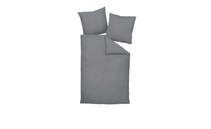 Serrsucker Bettwäsche Piano in der Größe 135 x 200 cm und in der Farbausführung Grau