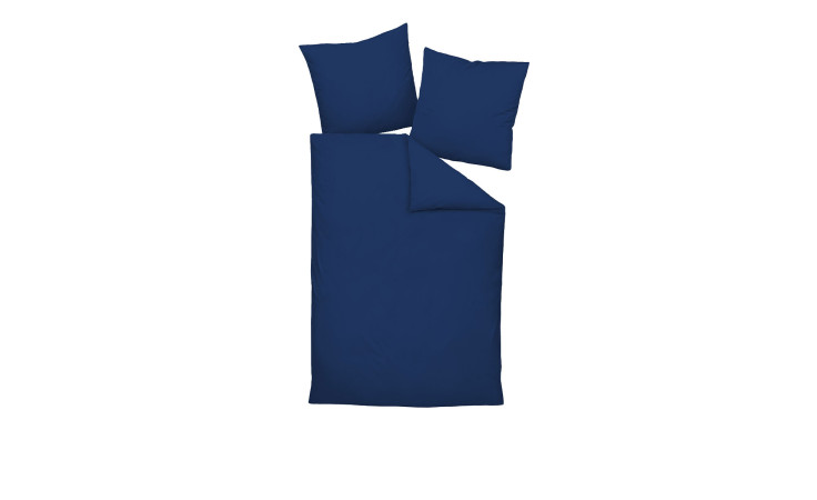 Abgebildet ist ein Kissenbezug 40 x 60 cm Marine in marineblau auf weißem Hintergrund.