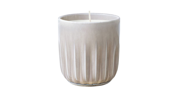 Duftkerze Perlemor in beige