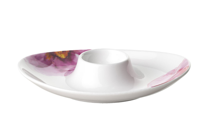 Eierbecher Rose Garden in weiß mit Rosen-Muster