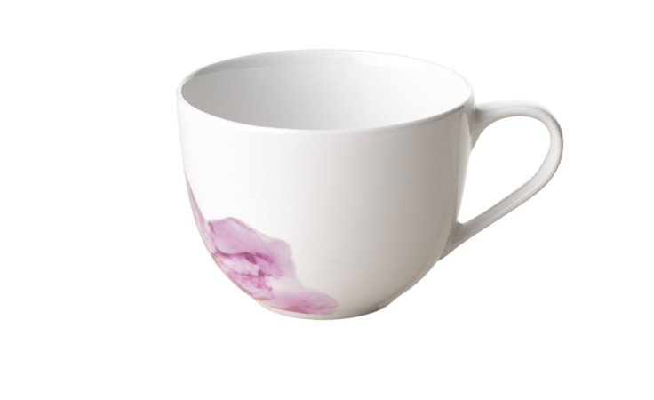 Kaffeeobertasse Rose Garden 230 ml in weiß und rosa