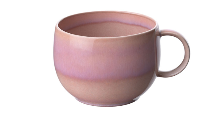 Kaffeetasse Perlemor 270 ml in rosa