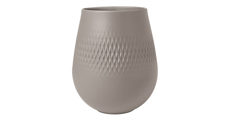 Vase Manufacture Collier 14,7 cm hoch in taupe