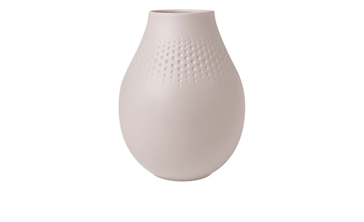 Vase Manufacture Collier 20 cm hoch in beige