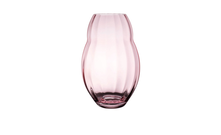 Vase Rose Garden 20 cm in rosa aus Glas