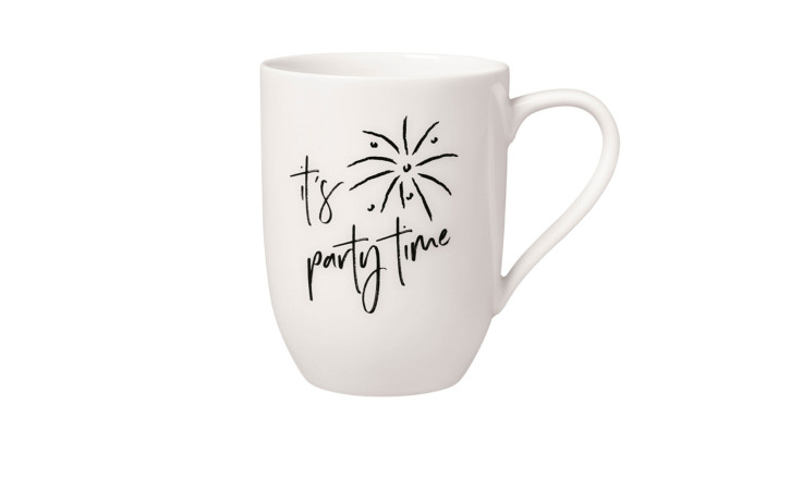 Becher its party time in weiß