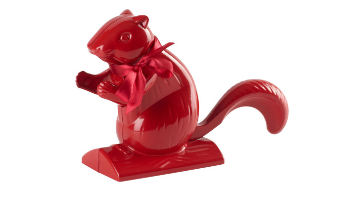Nussknacker Eichhörnchen 21 cm in rot.