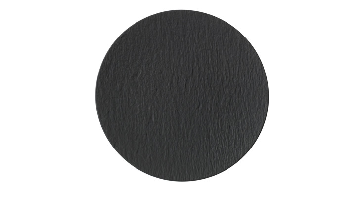 Gourmetteller Manufacture Rock 32 cm, Schieferoptik in schwarz 