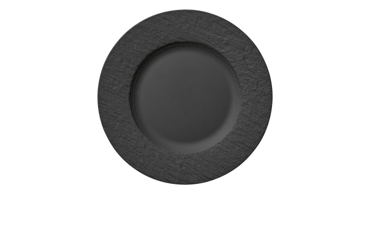 Speiseteller Manufacture Rock 27 cm in schwarz