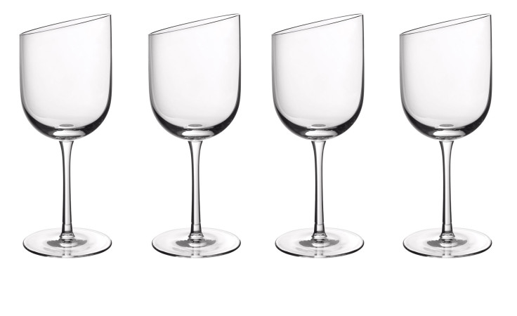 Rotweingläser-Set New Moon 4-tlg. mit abgschrägtem Rand