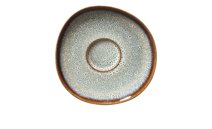 Kaffeeuntertasse Lave 15 cm in beige