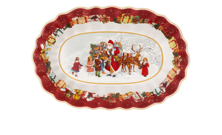 Schale Toys Fantasy 29 cm in weiß und rot.