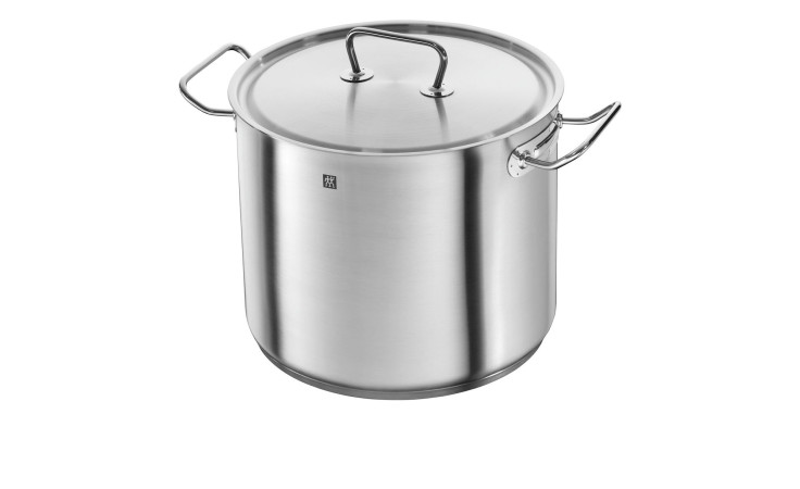 Der Zwilling Kochtopf Twin Classic 28 cm aus Edelstahl mit Griffen und Deckel - ideal für große Portionen.