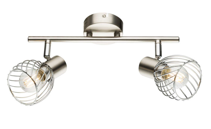 Spot Texas aus Nickel in silber mit zwei Spots.