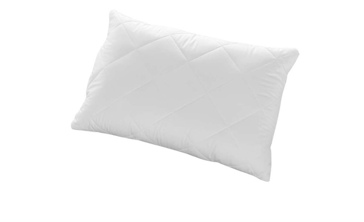 Kopfkissen Famous 40 x 80 cm, in weiß gesteßßt