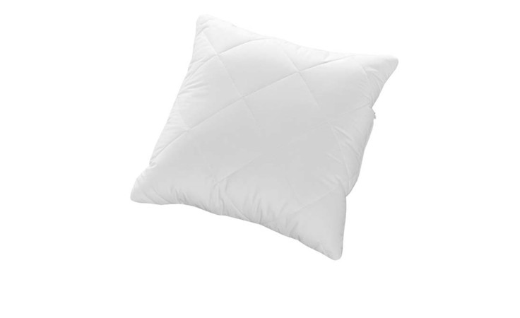 Kopfkissen Famous 80 x 80 cm, weiß gesteppt