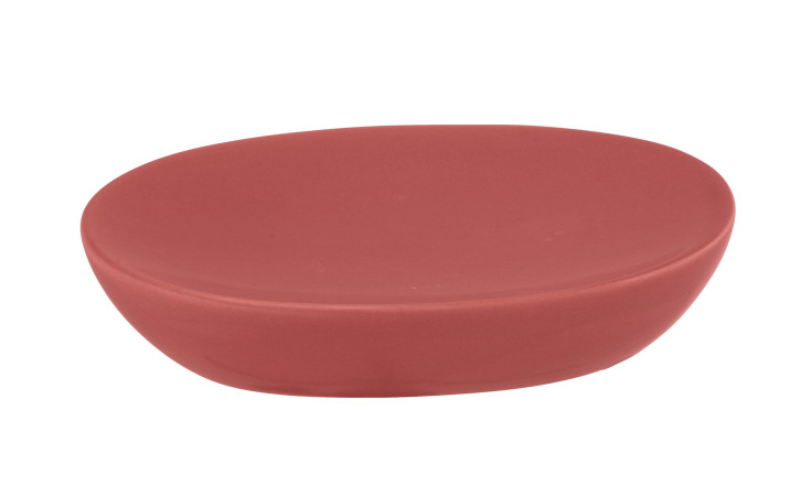 Die Seifenablage Allstar Olinda ist eine schlichte, flache, ovale Keramikschale mit glatten Kanten - ideal für die Dekoration.
