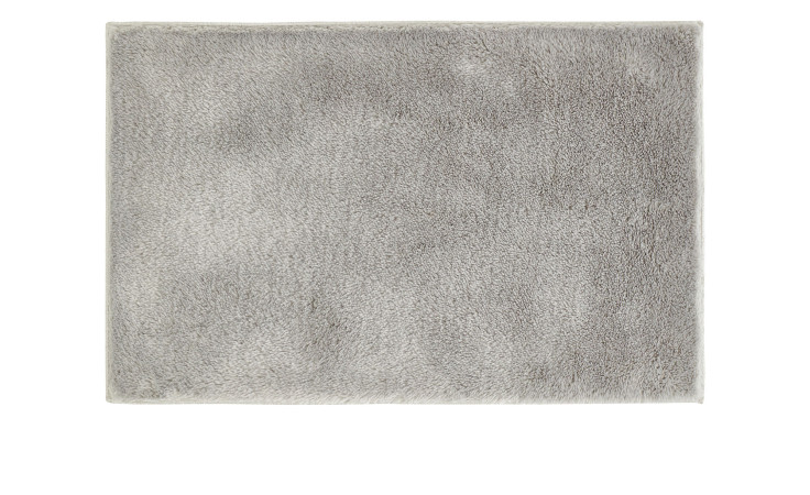 Die Andiamo Badematte Florida 50 x 80 cm ist eine weiche, plüschige Synthetikfasermatte auf weißem Untergrund.