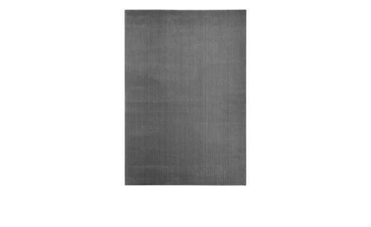 Der Andiamo Teppich Arezzo 160 x 230 cm ist ein unifarbener anthrazitfarbener Kunstfaserteppich mit einem soliden Design.