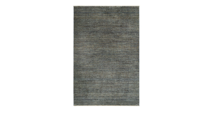 Teppich Rocco 200 x 310 cm, grau mit feinen Streifen aus Synthetikfaser, auf weißem Hintergrund.