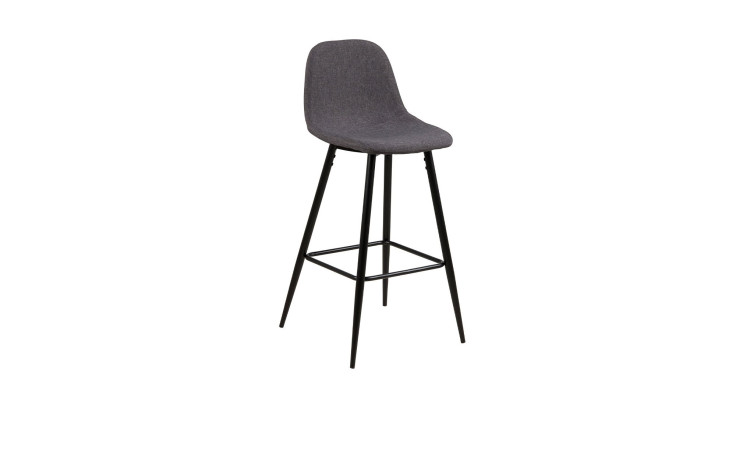 Barhocker William in der Farbe Grau