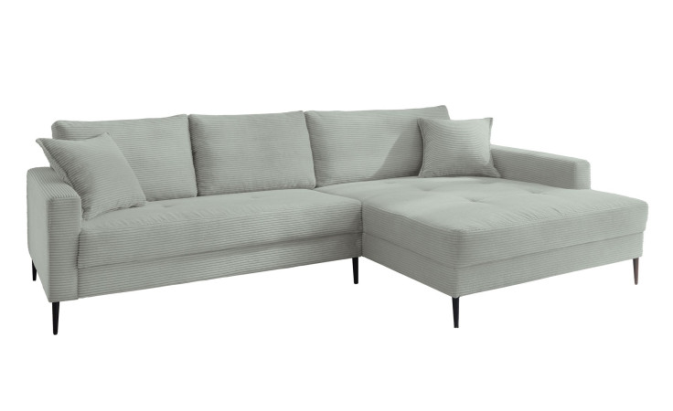 Wohnlandschaft Sunny in Sage, inklusive 3 Rückenkissen und 2 Zierkissen