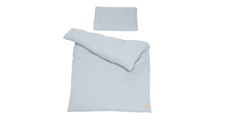 Kinder-Bettwäsche Lil Planet 100 x 135 cm in Hellblau - Sky aus Mischgewebe.