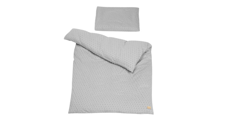 Kinder-Bettwäsche Lil Planet 100 x 135 cm in der Farbe Grau aus Mischgewebe.