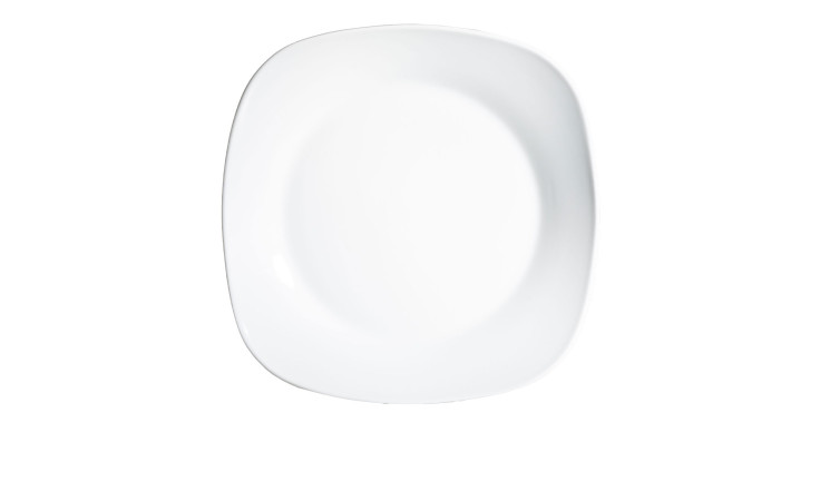 Ein schlichter Casa Nova Porzellan-Teller 24,3 cm ist auf weißem Hintergrund abgebildet.