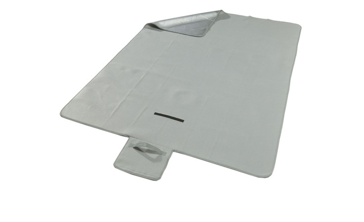 Picknickdecke 130 x 180 cm in grau aus Polyester.