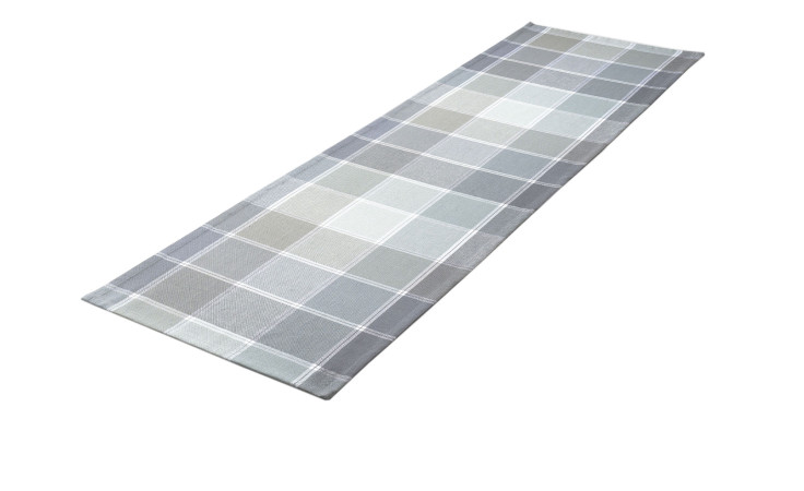 Tischläufer 40 x 140 cm in grau aus Baumwolle.