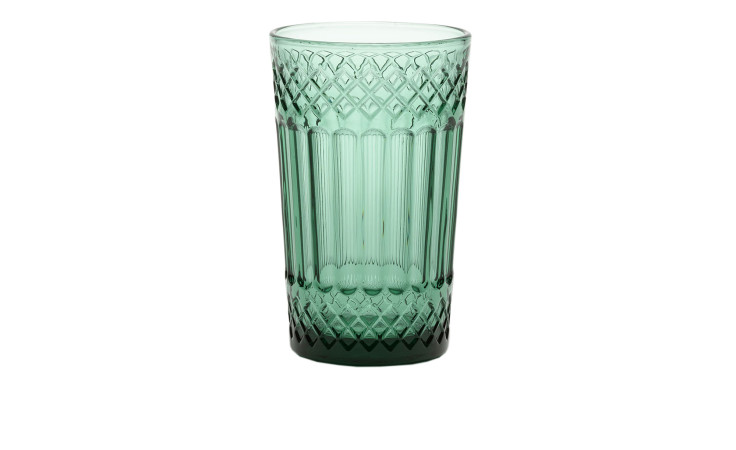 Trinkglas 340 ml in petrol.