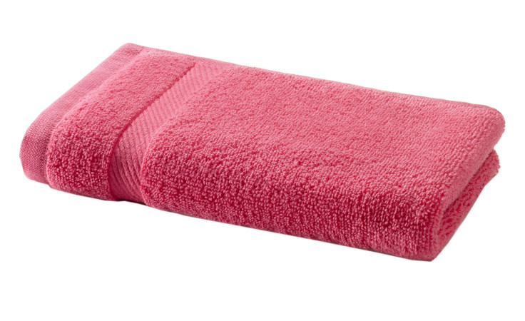 Gästetuch 30 x 50 cm in Pink aus Baumwolle.