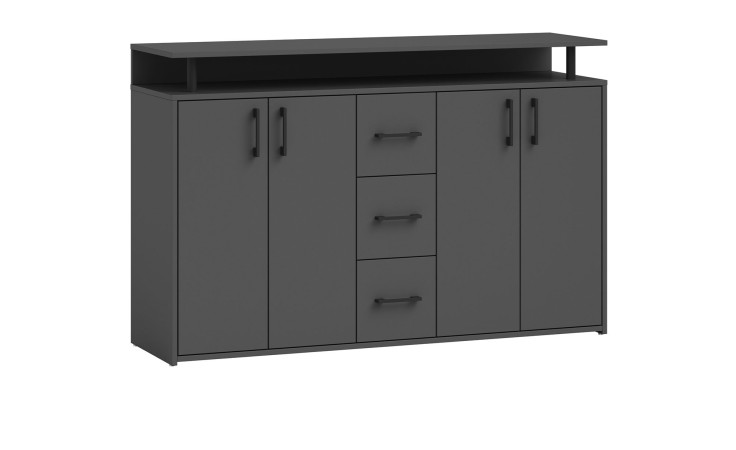 Highboard Drago in der Farbe anthrazit