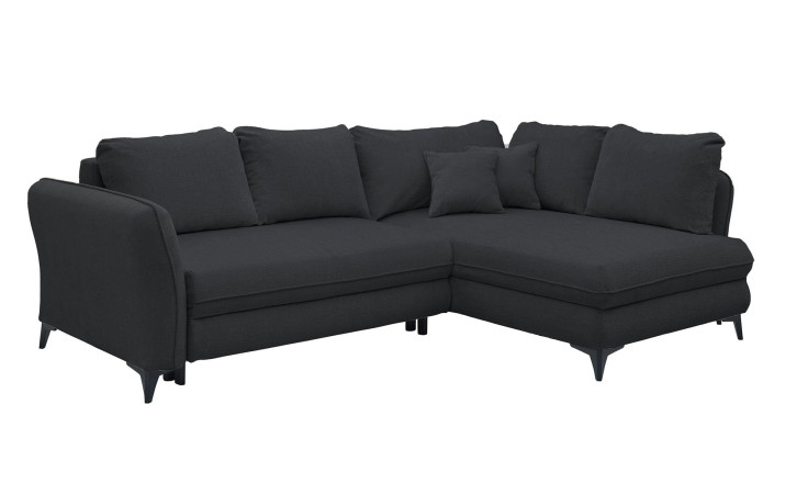 Ecksofa Hereford mit Stoff-Bezug in der Farbe Black